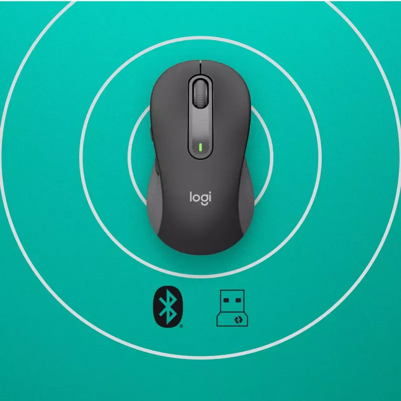 Rato sem fios LOGITECH Signature M650 L – Para mãos grandes – Destro – Grafite