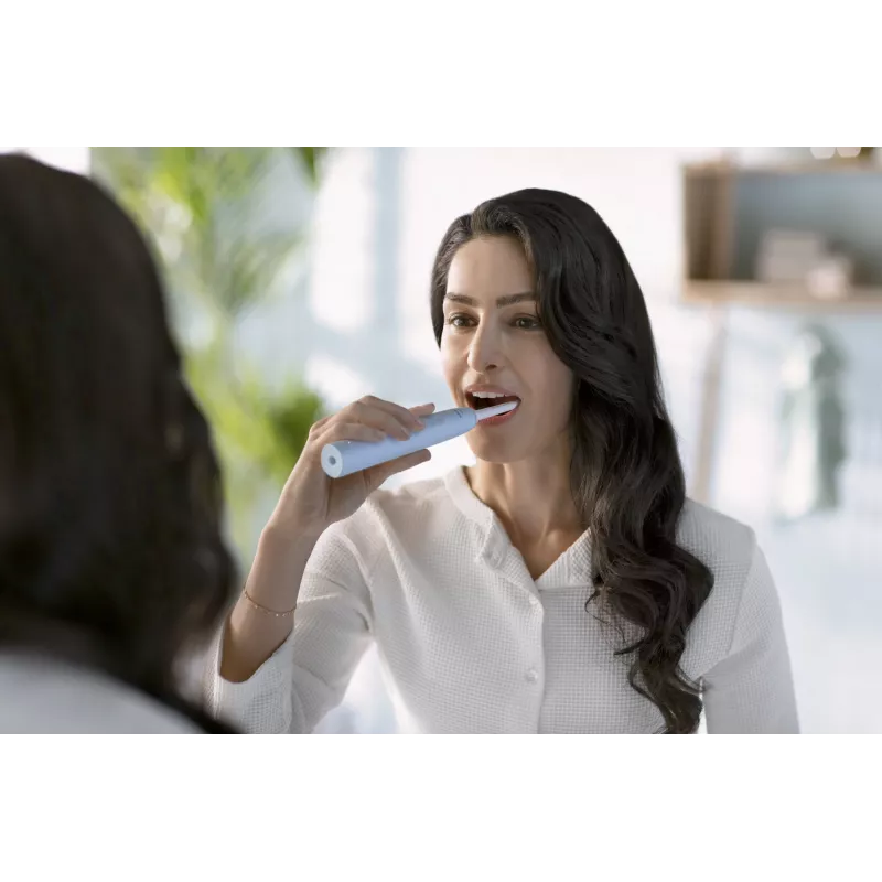 Escova de dentes elétrica sónica Philips HX3651/12 — modo suave, bateria de iões de lítio integrada, 1 cabeça de escova, branco/azul