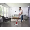 Mopa VILEDA Spray Max Microfibra Seco & Húmido — cabeça de plástico, depósito de água 0,6 l, antibacteriana, branco/vermelho