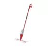 Mopa VILEDA Spray Max Microfibra Seco & Húmido — cabeça de plástico, depósito de água 0,6 l, antibacteriana, branco/vermelho