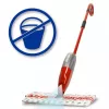 Mopa VILEDA Spray Max Microfibra Seco & Húmido — cabeça de plástico, depósito de água 0,6 l, antibacteriana, branco/vermelho