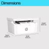 Impressora laser multifunções HP LaserJet MFP M140w — Mono, 20 ppm, 600×600 DPI, A4, Wi‑Fi, Ethernet, Branco