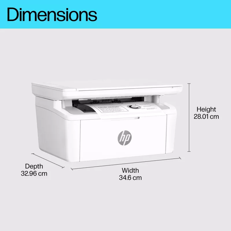 Impressora laser multifunções HP LaserJet MFP M140w — Mono, 20 ppm, 600×600 DPI, A4, Wi‑Fi, Ethernet, Branco