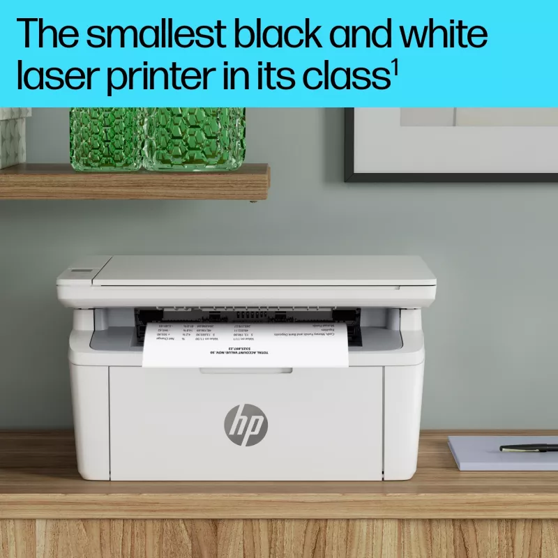 Impressora laser multifunções HP LaserJet MFP M140w — Mono, 20 ppm, 600×600 DPI, A4, Wi‑Fi, Ethernet, Branco