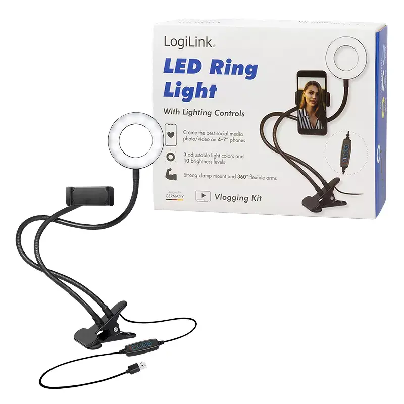 Anel de iluminação LogiLink AA0150 24 LED