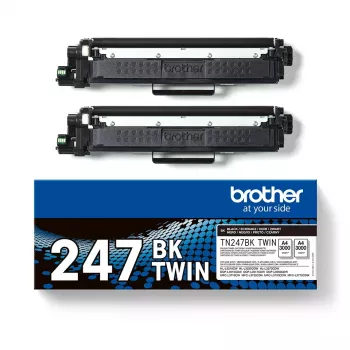 Toner Brother TN247BK TWIN - 3000 páginas - Preto