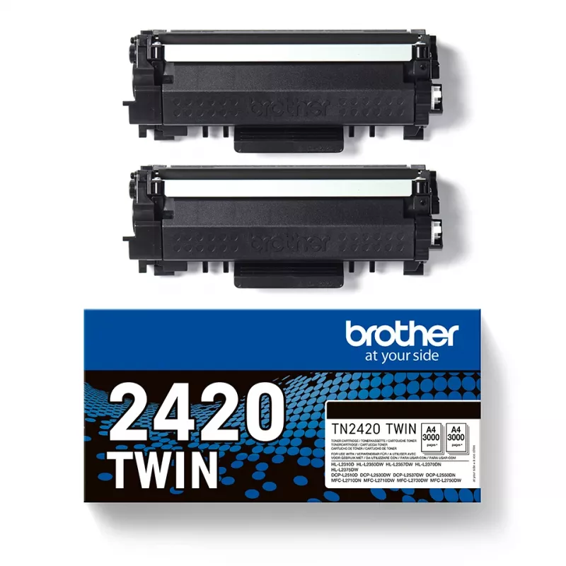 Toner Brother TN2420 TWIN-Pack 3000 páginas Preto