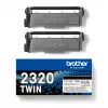 Tinteiro Brother TN-2320TWIN 2600 páginas Preto