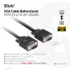Club 3D CAC-1710 cabo VGA HD-15 macho/macho, bidirecional, 10 m, 1080p, preto
