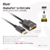 Cabo DisplayPort para VGA M/M CLUB3D CAC-1012 2m