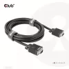 Cabo VGA bidirecional M/M 3 m 28AWG CLUB3D CAC-1703
