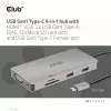 Hub USB Gen1 Type-C 9 em 1 CLUB3D com HDMI, VGA, 2x USB Gen1 Type-A, RJ45, slots para cartões SD/Micro SD e conector fêmea USB Gen1 Type-C