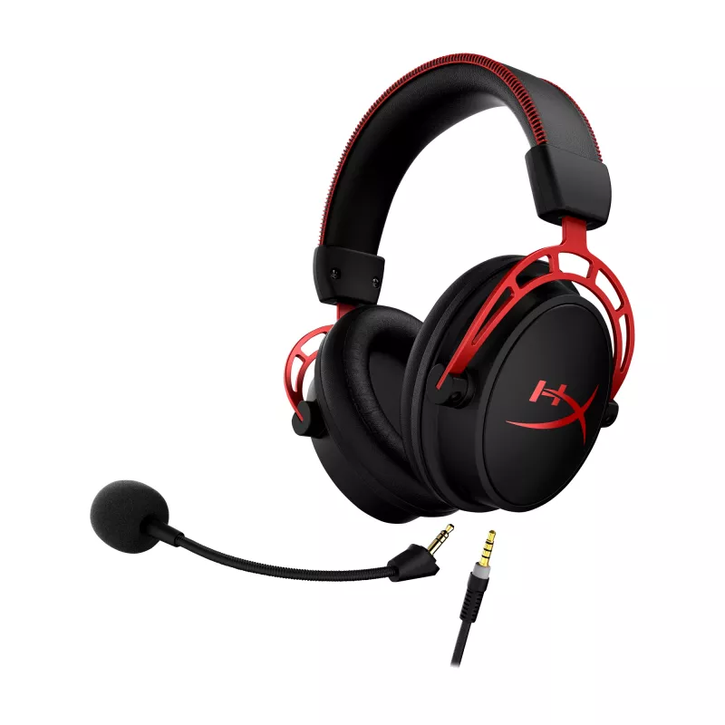 Headset de gaming HyperX Cloud Alpha (preto-vermelho)