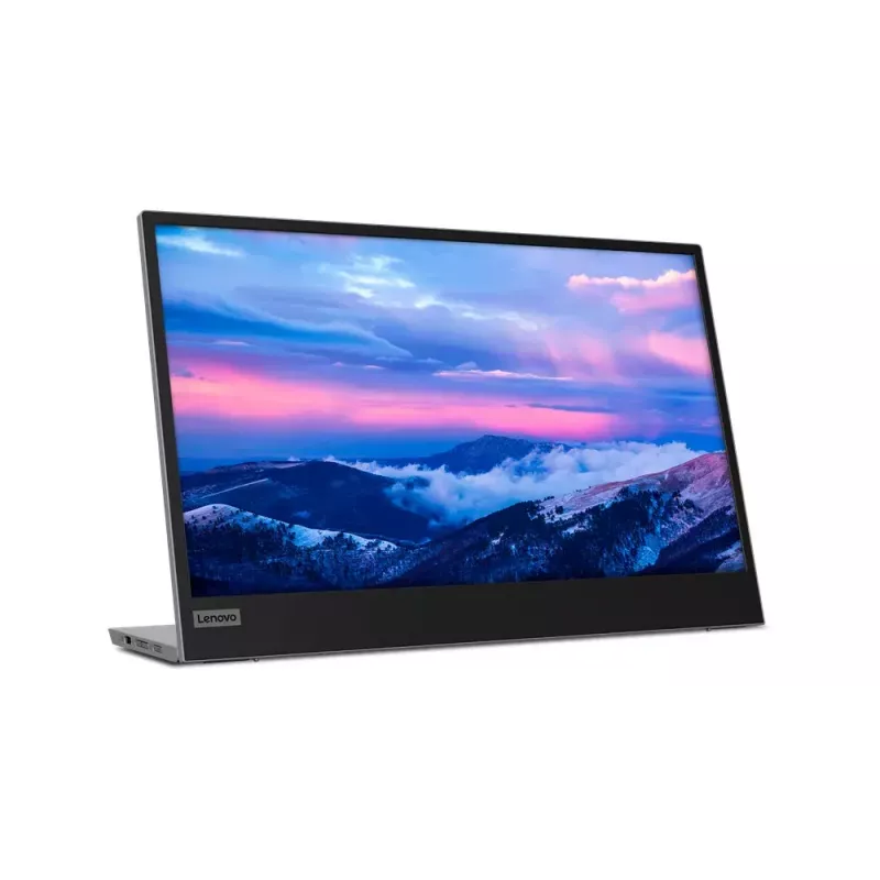 Monitor Lenovo L15 15,6 polegadas LED IPS Full HD 1920×1080, 60 Hz, 14 ms, 250 cd/m², USB-C PD 65 W, VESA, altura ajustável
