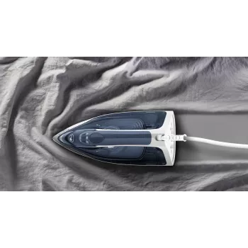 Ferro de engomar a seco e a vapor Tefal Express Steam FV2837 com base Cerilium 2400 W azul, cinzento, branco