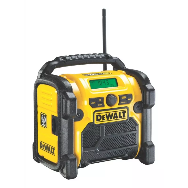 Rádio compacto sem fios Li-Ion DAB+/FM DEWALT – apenas aparelho