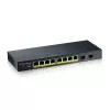 Zyxel GS1900-10HP Managed L2 Gigabit Ethernet (10/100/1000) Power over Ethernet (PoE) preto