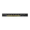 Zyxel GS1900-10HP Managed L2 Gigabit Ethernet (10/100/1000) Power over Ethernet (PoE) preto