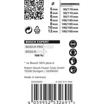 Conjunto de brocas Bosch Expert 2 608 900 195 7 peças