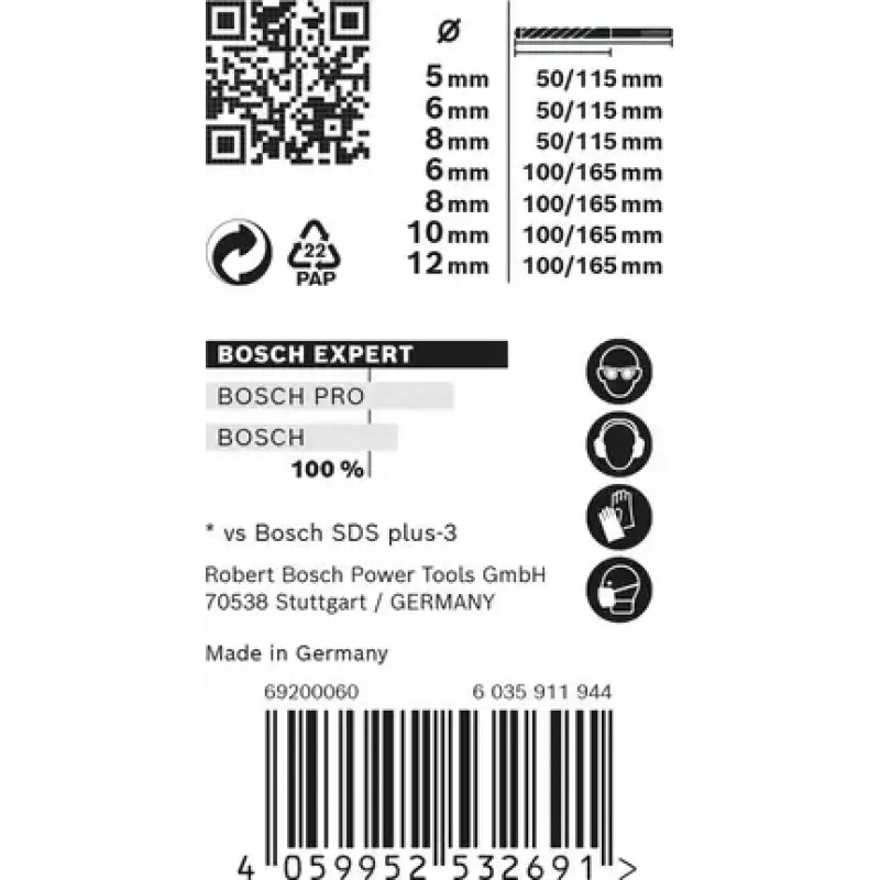 Conjunto de brocas Bosch Expert 2 608 900 195 7 peças