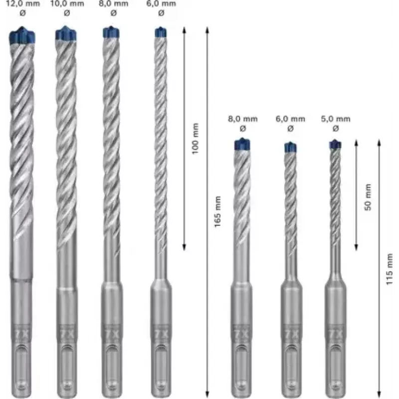 Conjunto de brocas Bosch Expert 2 608 900 195 7 peças