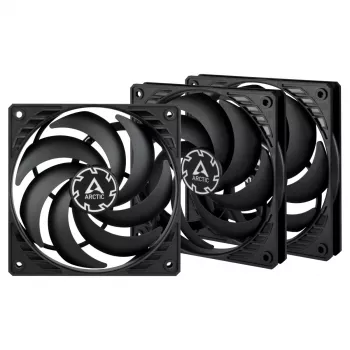 Ventoinha ARCTIC P12 Slim PWM PST 120 mm de pressão otimizada com cabo Y integrado
