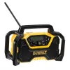 Rádio portátil DeWALT DCR029-QW DAB FM, alimentação por rede/CC, Bluetooth, função de carregamento USB, ecrã, preto/amarelo