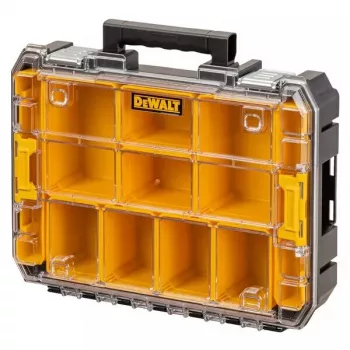 Organizador de ferramentas DeWalt DWST82968-1, policarbonato, 7,8 l, com fecho, à prova de água, preto