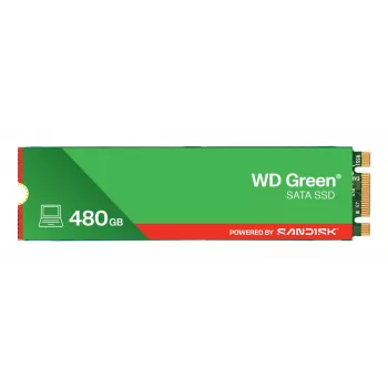 SSD WESTERN DIGITAL - WD Green - 480 GB - SATA 6 Gbit/s - M.2 2280 - MTTF 2,0 milhões de horas
