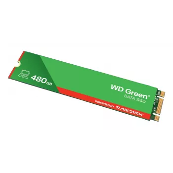 SSD WESTERN DIGITAL - WD Green - 480 GB - SATA 6 Gbit/s - M.2 2280 - MTTF 2,0 milhões de horas