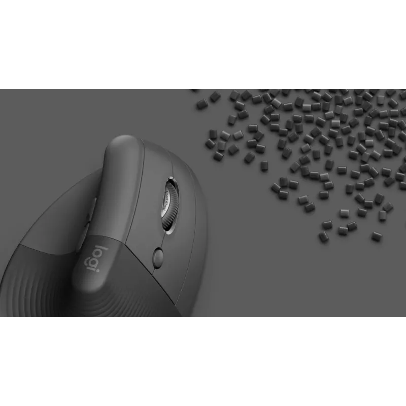 Rato ergonómico vertical LOGITECH Lift - destro - sem fios - preto grafite