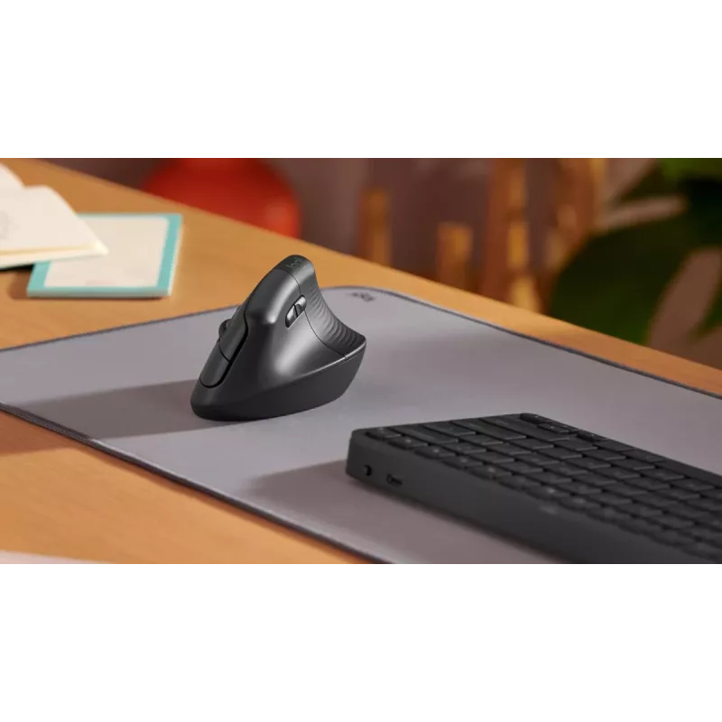 Rato ergonómico vertical LOGITECH Lift - destro - sem fios - preto grafite