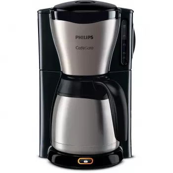 Philips Café Gaia HD7548/20 máquina de café de filtro, 1,2 l, 15 chávenas, 1000 W, preta/metal