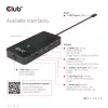 Hub CLUB3D Type-C 7-em-1 com 2x HDMI, 2x USB Gen1 Type-A, 1x RJ45, 1x áudio 3,5 mm, 1x conector fêmea USB Gen1 Type-C 100W