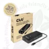 Hub CLUB3D Type-C 7-em-1 com 2x HDMI, 2x USB Gen1 Type-A, 1x RJ45, 1x áudio 3,5 mm, 1x conector fêmea USB Gen1 Type-C 100W