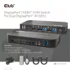 KVM Switch CLUB3D DisplayPort/HDMI para Dual DisplayPort 4K 60Hz