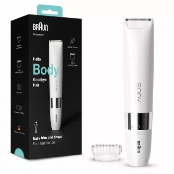Aparador de barba e corpo Braun BS1000, branco