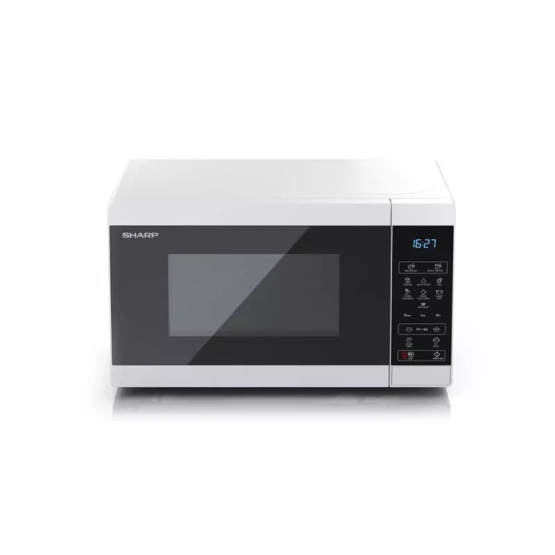 Micro-ondas Sharp YC-MS02E-W preto, branco micro-ondas solo de bancada 20 L 800 W
