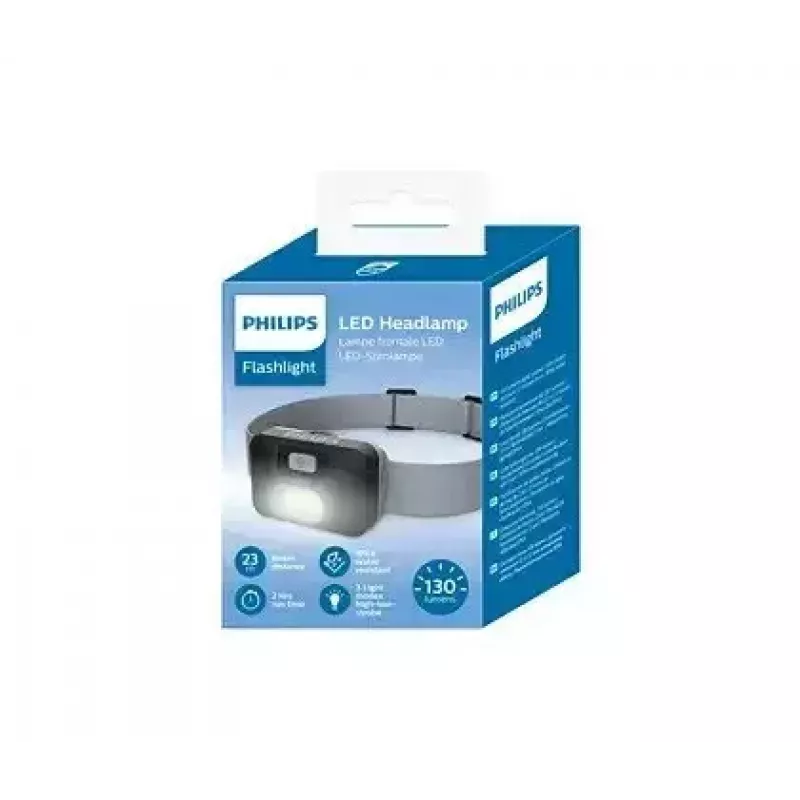 Philips SFL1000H/10 lanterna de cabeça LED, 130 lm, preta