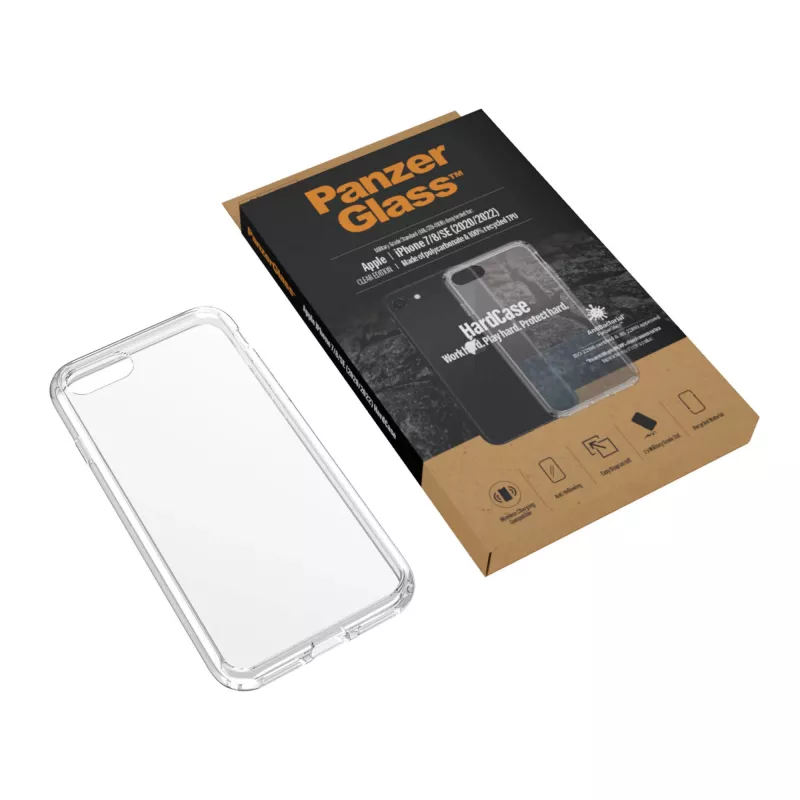 PanzerGlass ® HardCase iPhone SE (2020/2022) | 7 | 8, capa, Apple, Apple - iPhone SE 2022, Apple - iPhone SE 2020, transparente