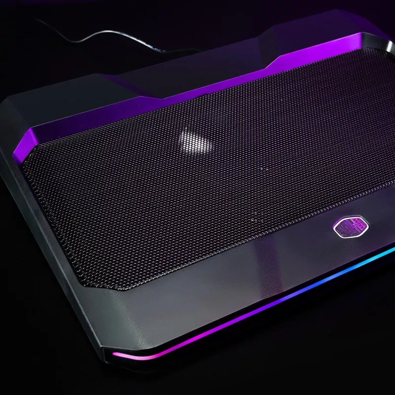 Cooler Master NotePal X150 Spectrum base de refrigeração para portátil até 17 polegadas, com hub USB de 4 portas