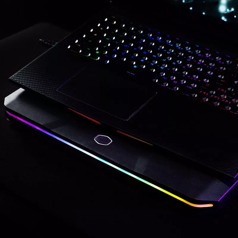Cooler Master NotePal X150 Spectrum base de refrigeração para portátil até 17 polegadas, com hub USB de 4 portas