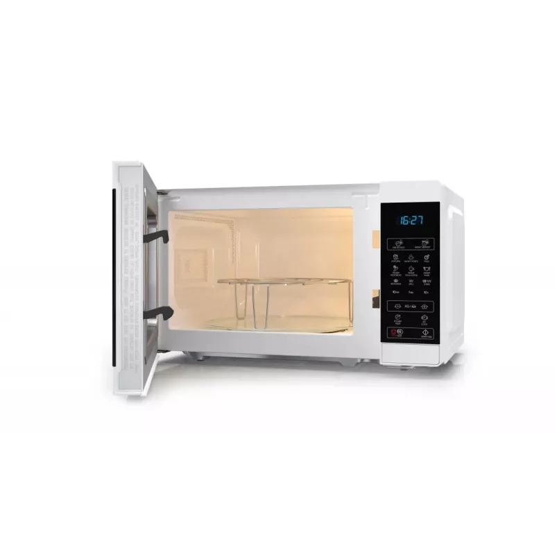 Micro-ondas Sharp YC-MG02E-W azul, branco de bancada 20 L 800 W