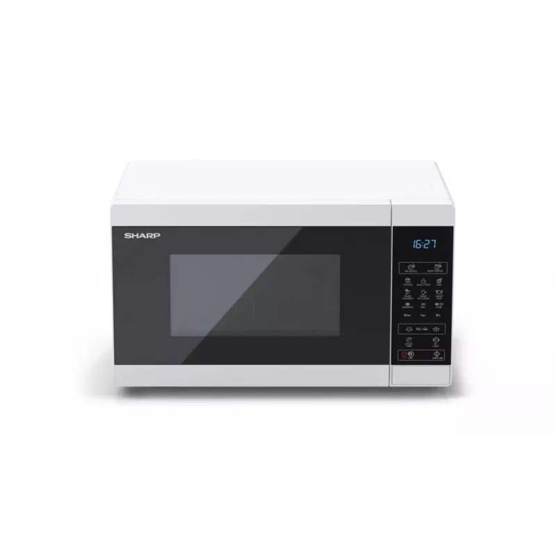 Micro-ondas Sharp YC-MG02E-W azul, branco de bancada 20 L 800 W