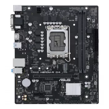 Placa-mãe ASUS PRIME H610M-R D4 — Intel H610, LGA 1700, Micro ATX, DDR4, 2 DIMM (até 64 GB), M.2 & SATA III, USB Type-A