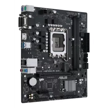 Placa-mãe ASUS PRIME H610M-R D4 — Intel H610, LGA 1700, Micro ATX, DDR4, 2 DIMM (até 64 GB), M.2 & SATA III, USB Type-A