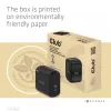 Carregador de viagem CLUB3D 65W tecnologia GAN, porta única USB Type-C, suporte Power Delivery (PD) 3.0