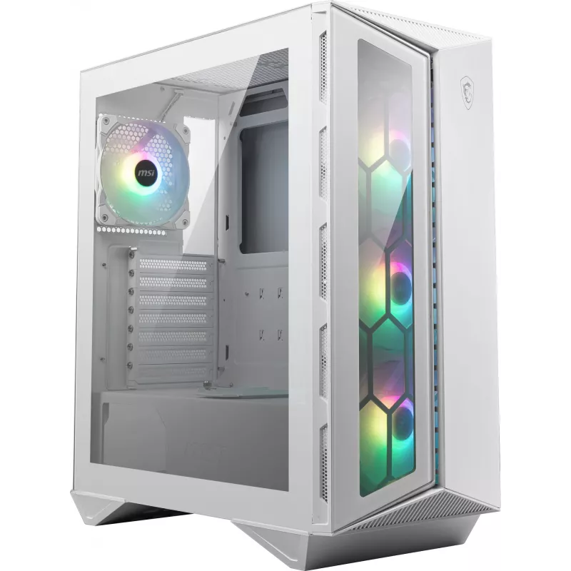 Caixa para PC gaming MSI MPG GUNGNIR 110R branca Midi Tower