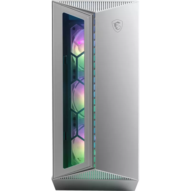 Caixa para PC gaming MSI MPG GUNGNIR 110R branca Midi Tower
