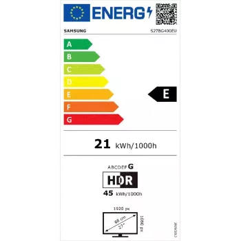 Monitor Samsung G40B 68,6 cm (27 polegadas) 1920 x 1080 píxeis Full HD LED preto
